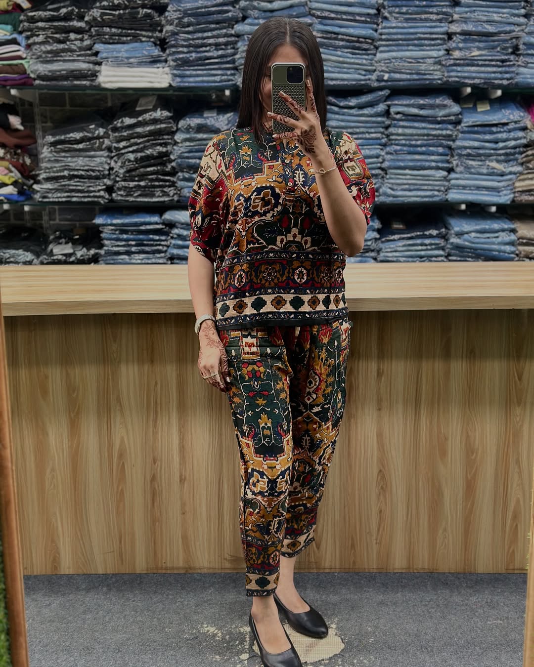 Women’s Multicolor Ethnic Printed Co-Ord Set
